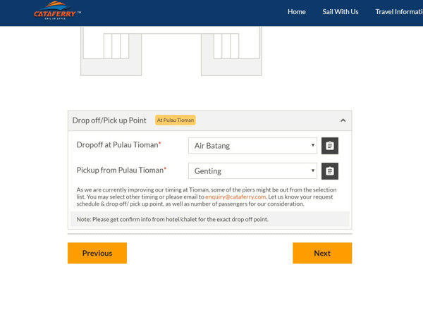 Cataferry Online Booking