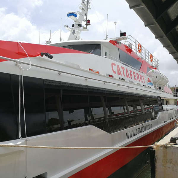 Cataferry at the docks