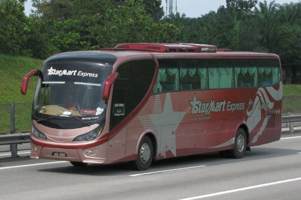 Starmart Express Bus from Singapore to Mersing Jetty or Tanjung Gemok Jetty