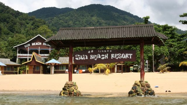 The front view of Sun Beach Resort - Tioman Island Snorkeling Package